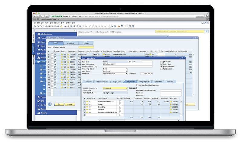 SAP Business One Product Master Data UI